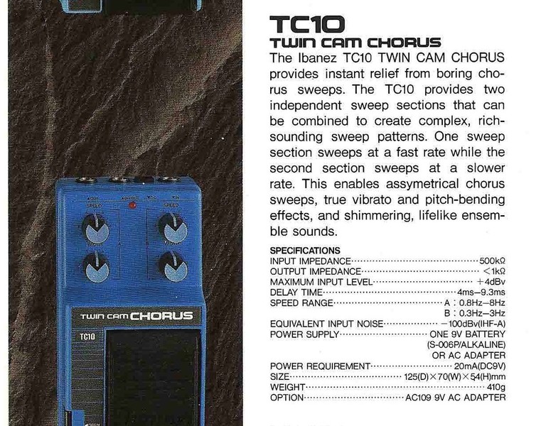 TONEHOME - the World of Vintage Guitar Effects Pedals - TC10 Twin
